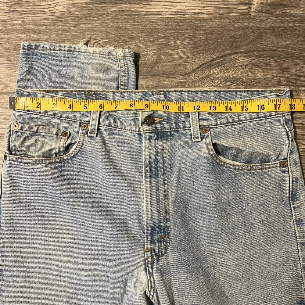 Vintage Levi's 505 Red Tab Regular Fit Straight Leg Blue Jeans Size 36x34, USA